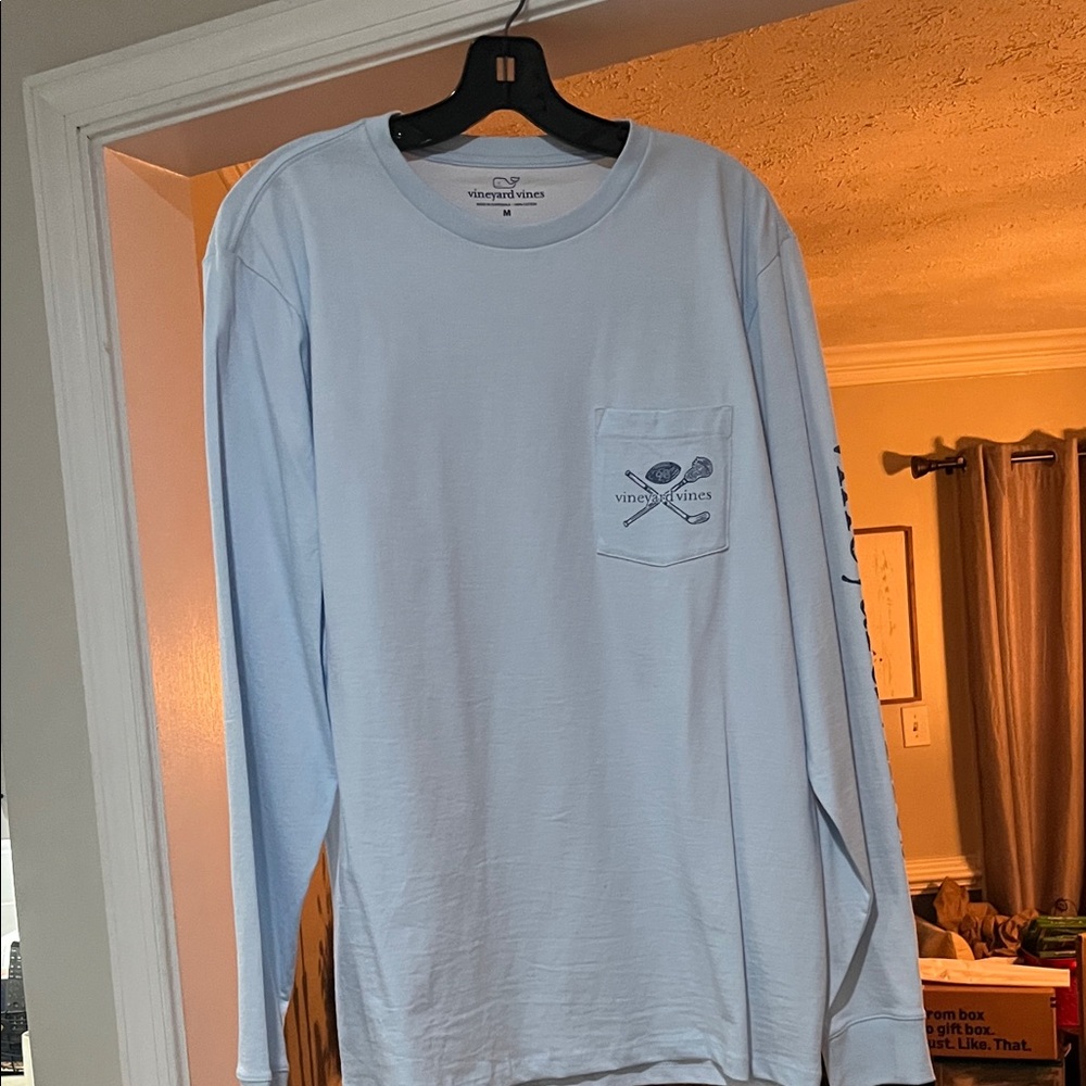 Vineyard Vines Sky Blue Long Sleeve Tee